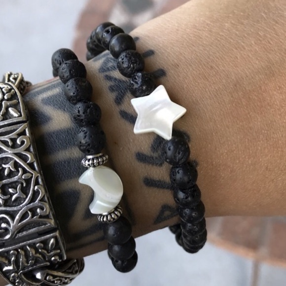 🔴SALE ! genuine mother of pearl star bracelet - Picture 8 of 9